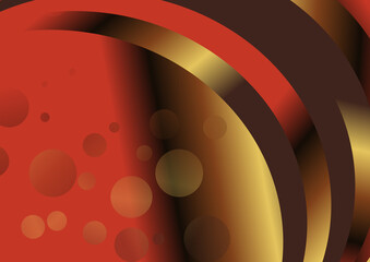 Wall Mural - Abstract Black Red and Gold Gradient Background Illustrator