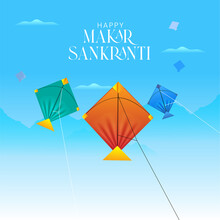 Children Fly Kites For The Holiday Makar Sankranti Hindu Harvest Festival
