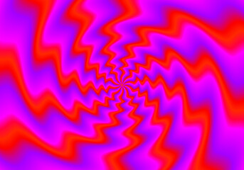Wall Mural - red waves. spin illusion.