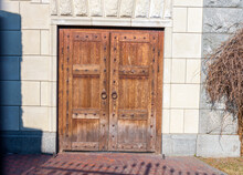 Photo Of Vintage Brown Door; Wooden Brown Door 