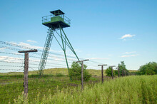 The Iron Curtain At Czech - Austrian Borders, South Moravia. The Iron Curtain Trail. The EuroVelo 13