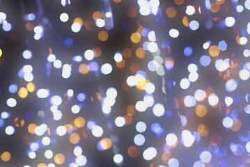 Wall Mural - blurred backdrop, blurred background, circle blur, bokeh blur from the light shining through as a ba