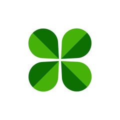 Canvas Print - clover logo icon design template vector