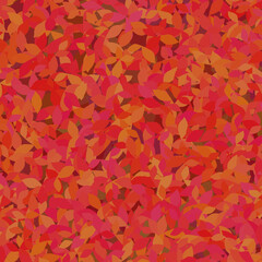 Poster - 3d rendering of red and yellow leaves patterns as a beautiful autumn background