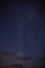 Wall Mural - vertical shot of the beautiful starry night sky