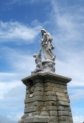 Poster - Denkmal auf der Point du Raz, Bretagne