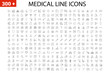 Medical Icons Set. Line Icons, Sign and Symbols in Linear Design. Medicine, Health Care and Coronavirus COVID-19 pandemic. Mobile Concepts and Web Apps. Modern Infographic Logo and Pictogram.