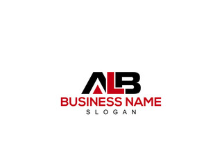 ALB Abstract initial monogram letter logo, alphabet al logo icon design