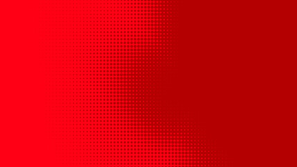Poster - dots halftone red color pattern gradient texture with technology digital background. dots pop art co
