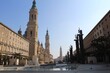 The Plaza of Our Lady of the Pillar in Zaragoza, Spain.