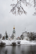 View Of Vologda Kremlin, Saint Sophia Orthodox Cathedral And Church Of Resurrection Of Jesus, Vologda, Russia