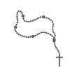 Holy rosary beads icon on white background