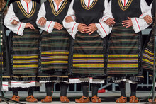 Detail Of The National Ethnic Macedonian Costume Close-up