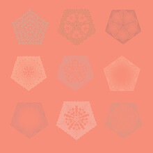 Stars Vector Isolated Design Elements