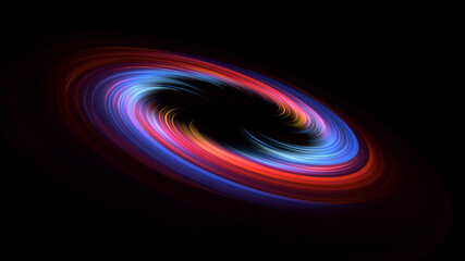 Wall Mural - Glow swirl light effect. Circular lens flare. Abstract rotational lines. Power energy element. Luminous sci-fi. Shining neon lights cosmic abstract frame. Magic round frame. Swirl trail effect. Glintv