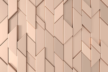 Wall Mural - modern wall design with luxury concepts. abstract background of rectangle. 3d rendering.