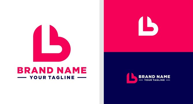 LETTER L LOGO LOVE NEGATIVE SPACE EDITABLE
