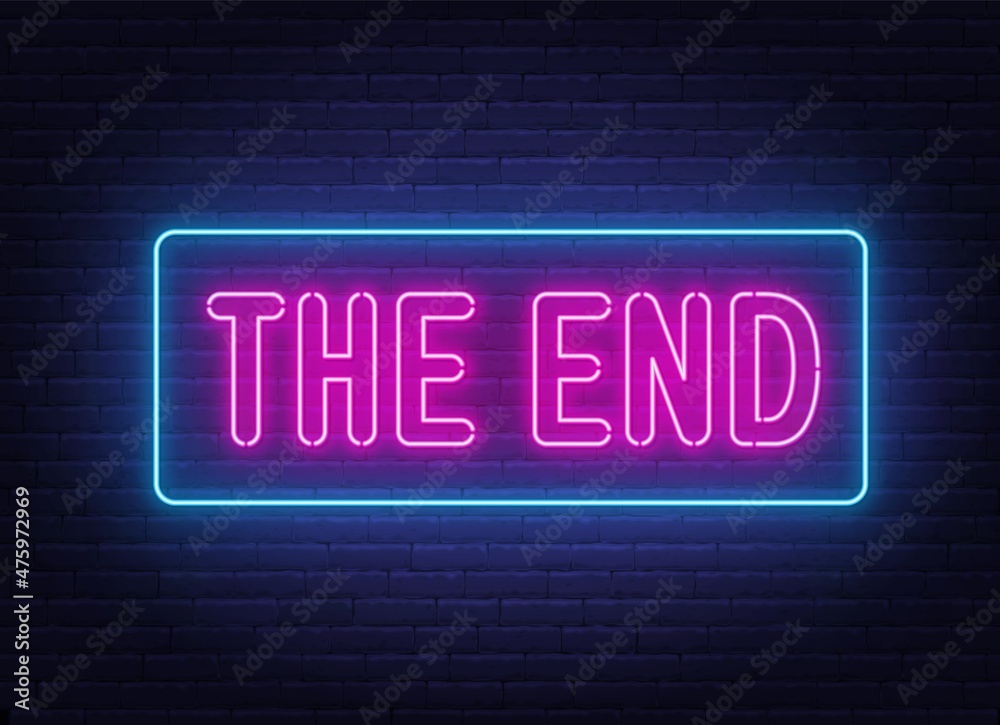 THE END ネオンサインネオン管