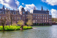 The Hague Binnenhof Building On A Beautoful Sunny Day, The Netherlands.