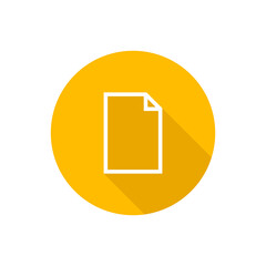 Poster - File document flat icon with shadow