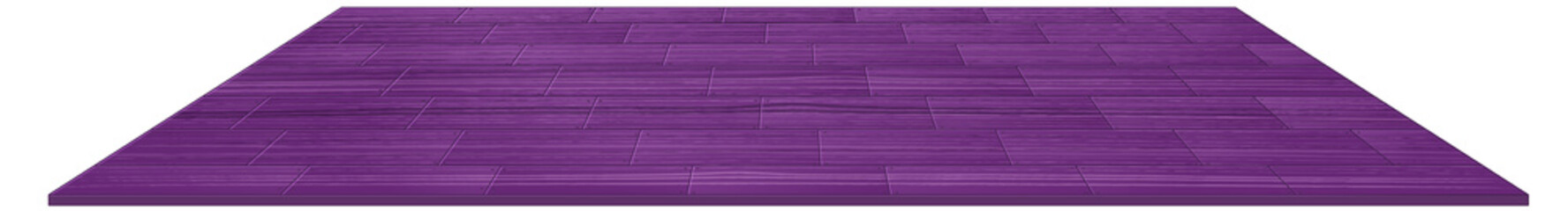 Wall Mural - Purple wooden floor tiles isolated on white background