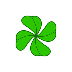 Canvas Print - clover logo icon design template vector