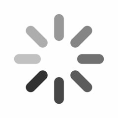 Poster - Loading icon. Load. Load bar icon. Loading icon in a row, isolated on white background. Eps10