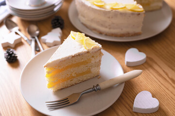 Wall Mural - delicious lemon cake