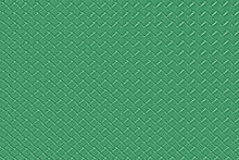Green Briar Leather Background With Imitation Weave Texture. Glossy Dermantine, Artificial Leather Structure.