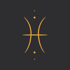 Wall Mural - signs of the zodiac symbols. magic signs in the form of tattoo dots. ideal for astrologer blog or ta