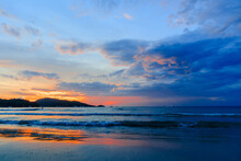 Hongkong Changzhou Island Sunset Beach Golden View