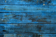 Blue Distressed Wooden Backdrop
