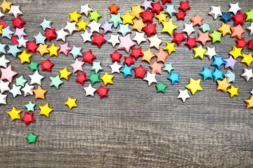 Wall Mural - Origami paper stars
