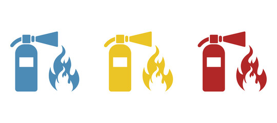 sticker about fire safety, vector illustration