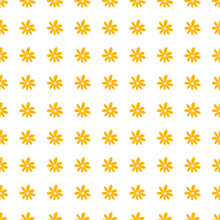 Little Ditsy Flowers Seamless Pattern Isolated On White Background. Retro Chamomile Print. Floral Ornament. P