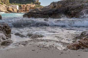 Landscape of the rcoky coast of Mallorca