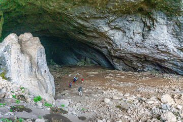 Wall Mural - Kocain Cave, with the impressive stalactites and stalagmites, is one of the most famous caves reflecting the history. Its surroundings with prehistoric finds and legible inscriptions in Antalya