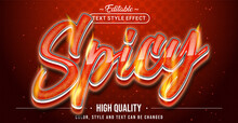 Editable Text Style Effect - Spicy Text Style Theme.