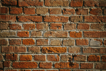 Sticker - Closeup shot of a brick wall - perfect for wallpapers