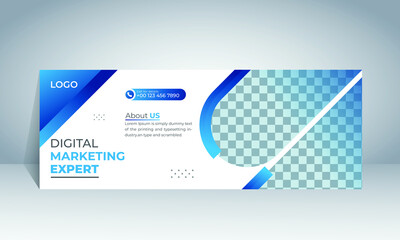 Wall Mural - Creative corporate business marketing cover and banner design template file with layered design and eps 10