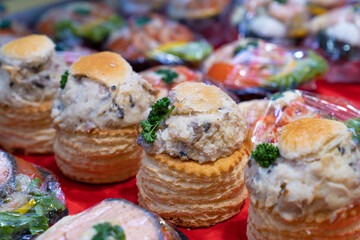 Sticker - Showcase of a traditional French bakery with confection and pastries