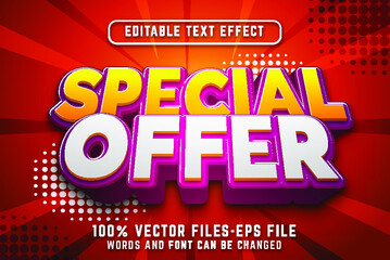 Poster - 3d sale text effect. editable text effect with cartoon style premium vectors