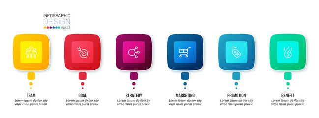 Infographic template business concept  with option.