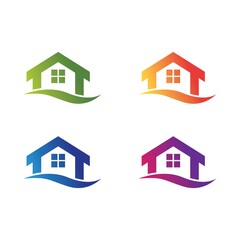 Sticker - Real estate icon set