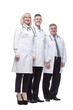 © ASDF - in full growth.qualified doctors colleagues standing in a row.