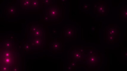 Poster - Red neon lights aim to find each other against a black background. Amorous game of lights.