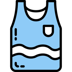 Poster - tank top one color icon