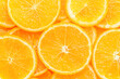 Orange fruit pattern. Healthy food background, top view.