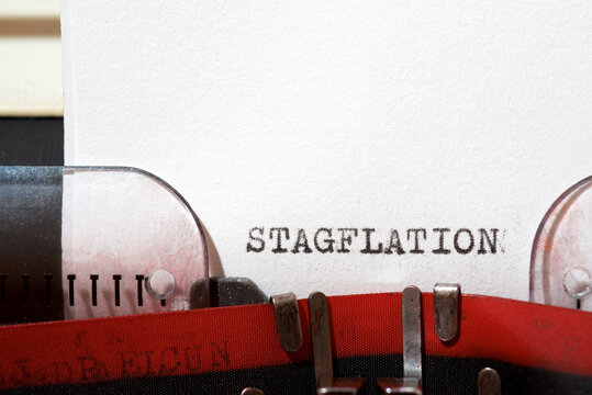 Stagflation concept view