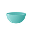 Blue Bowl. Bowl on white background. bowl vector.